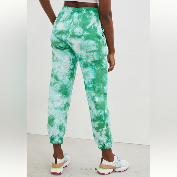 Clare V Green and Blue Tie-Dye Sweatpants with Eyes - Picture 10 of 11